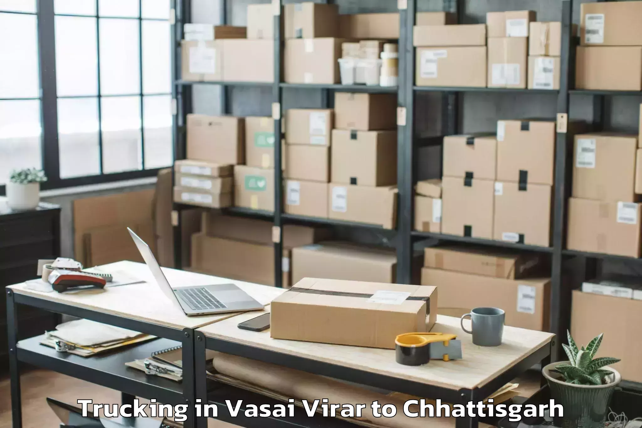 Hassle-Free Vasai Virar to Bhairamgarh Trucking